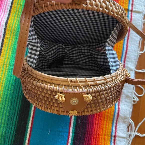 Rattan Mini Circle Bag - Picture 5 of 7
